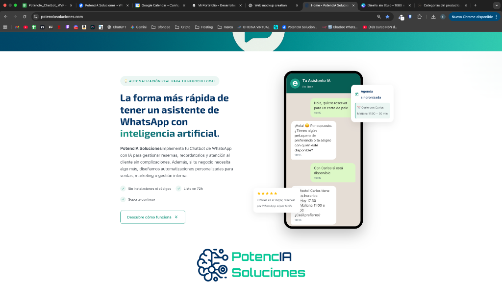 Chatbot IA & Reservas